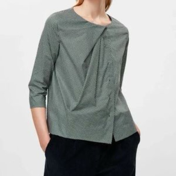 COS blouse with pleated neck detail , sz medium - Picture 1 of 10